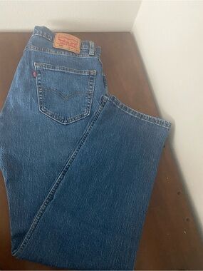 Levi's Men's Straight-Leg Jeans in Blue Denim